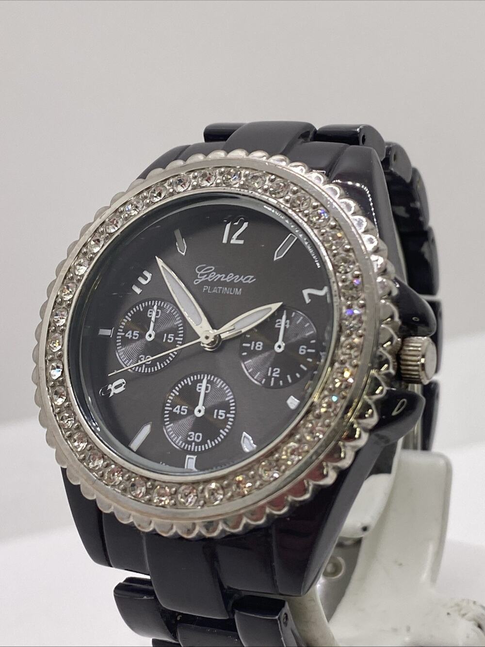 Geneva Womens Gray Watch Works New Battery